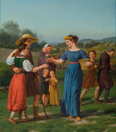 The Maiden from Afar (From the poem by Schiller) by Christoffer Wilhelm Eckersberg